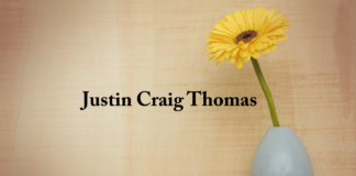 Obituary: Justin Craig Thomas