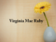Obituary: Virginia Mae Ruby