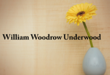 Obituary: William Woodrow Underwood