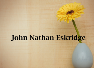 Obituary: John Nathan Eskridge