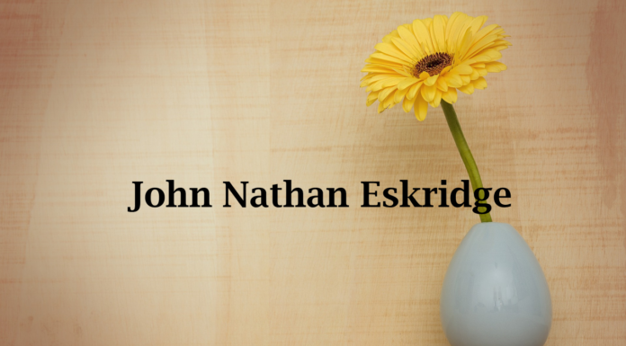 Obituary: John Nathan Eskridge