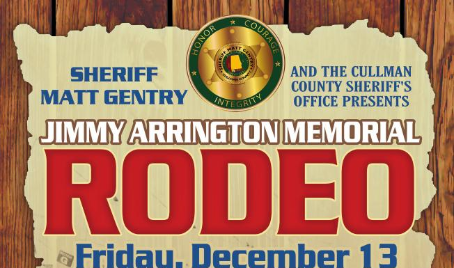 Save the date: CCSO Jimmy Arrington Memorial Rodeo Dec. 13-14; Special Needs Mini Rodeo Dec. 12