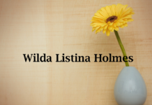 Obituary: Wilda Listina Holmes