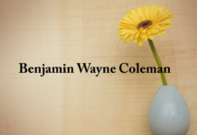 Obituary: Benjamin Wayne Coleman
