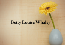 Obituary: Betty Louise Whaley