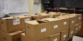 Anonymous Cullman County students box up Christmas blessings for CDC students, families