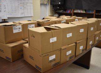 Anonymous Cullman County students box up Christmas blessings for CDC students, families