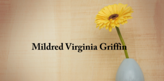 Obituary: Mildred Virginia Griffin