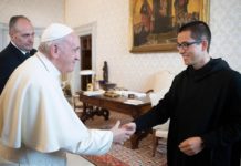 St. Bernard Abbey monks greet Alabama clergy in Rome