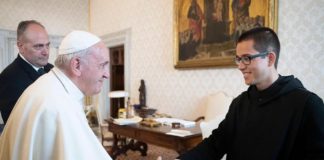 St. Bernard Abbey monks greet Alabama clergy in Rome