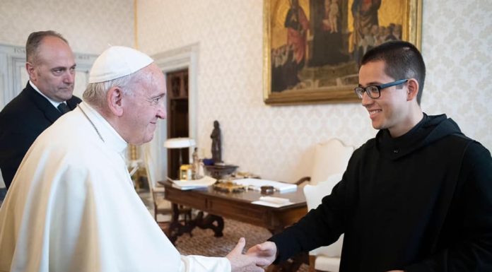 St. Bernard Abbey monks greet Alabama clergy in Rome