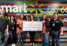 Wal-Mart Distribution Center donates $5,500 to United Way
