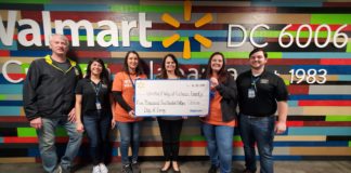 Wal-Mart Distribution Center donates $5,500 to United Way