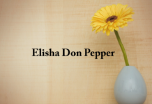 Obituary: Elisha Don Pepper