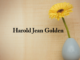 Obituary: Harold Jean Golden