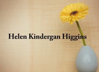 Obituary: Helen Kindergan Higgins