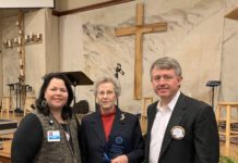 Sarah Hicks receives William O. Buettner Service Above Self Award