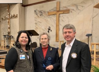 Sarah Hicks receives William O. Buettner Service Above Self Award