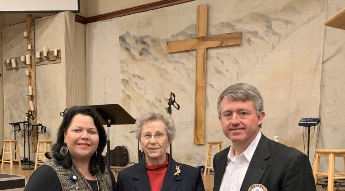 Sarah Hicks receives William O. Buettner Service Above Self Award