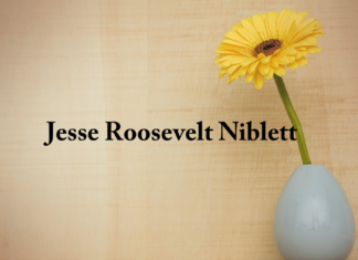Obituary: Jesse Roosevelt Niblett