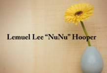 Obituary: Lemuel Lee “NuNu” Hooper