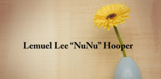 Obituary: Lemuel Lee “NuNu” Hooper