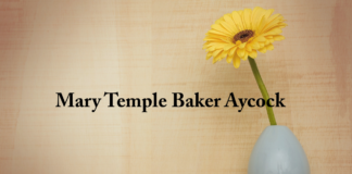 Obituary: Mary Temple Baker Aycock