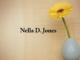 Obituary: Nella D. Jones