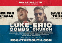 Luke Combs, Eric Church to headline 2020 Rock the South