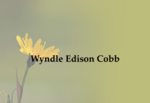 Obituary: Wyndle Edison Cobb