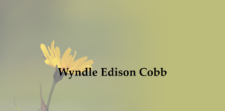 Obituary: Wyndle Edison Cobb