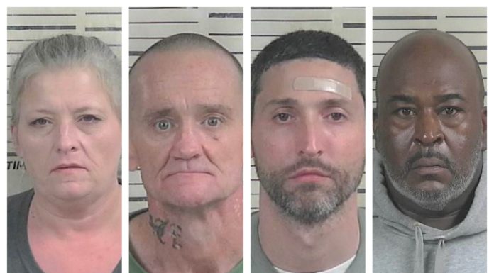 Traffic stop leads to arrests for theft, warrants