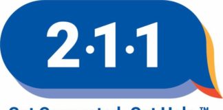 Dial 2-1-1 hotline to connect to local services when in need
