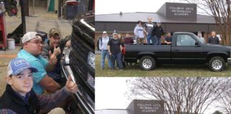 CATA students displaying truck at World of Wheels in Birmingham