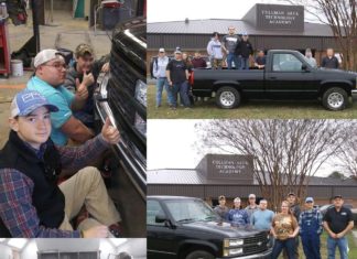 CATA students displaying truck at World of Wheels in Birmingham