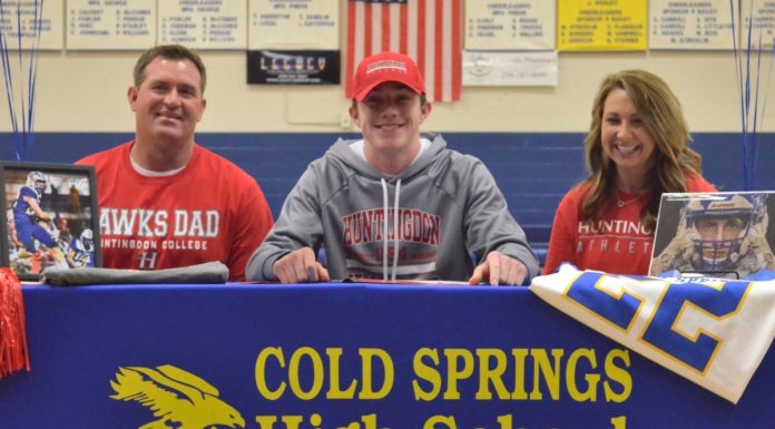 PREP FOOTBALL: Cold Springs’ Burgess signs with Huntingdon
