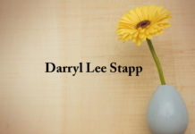 Obituary: Darryl Lee Stapp