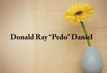 Obituary: Donald Ray “Pedo” Daniel