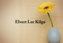 Obituary: Elvert Lee Kilgo
