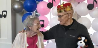 Westminster residents enjoy Valentine’s Day sock hop