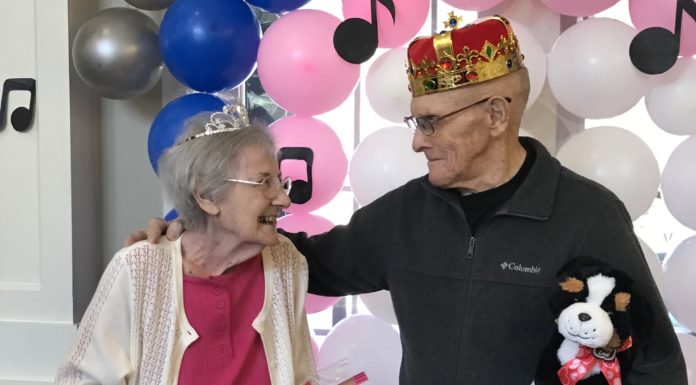 Westminster residents enjoy Valentine’s Day sock hop