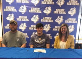 PREP FOOTBALL: Addison’s Luke Chambers signs with UNA