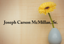 Obituary: Joseph Carson McMillan, Sr.
