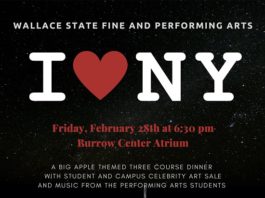 Wallace State Fine and Performing Arts ‘I Love NY’ dinner show, art sale Feb. 28