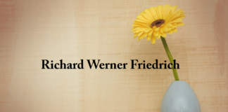 Obituary: Richard Werner Friedrich