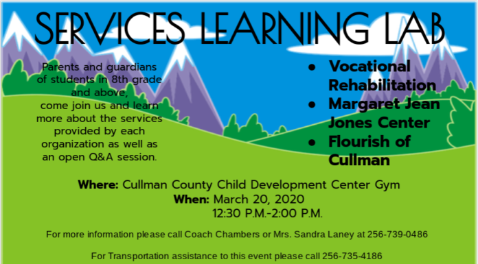 (Postponed) Child Development Center to host services learning lab March 20