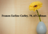 Obituary: Frances Earline Corley