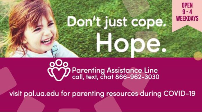 University of Alabama offers free Parenting Assistance Line (PAL)