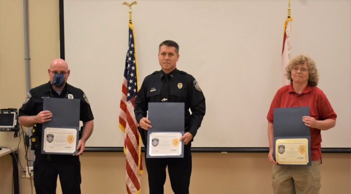 CPD recognizes officers’ years of service, swears in new recruits