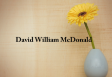 Obituary: Rev. David William McDonald